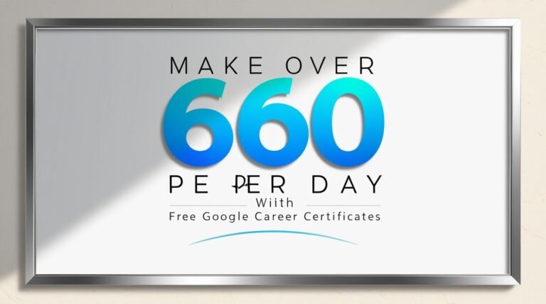 How to make $660/day with free google generative AI certificates